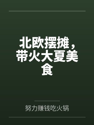 北欧摆摊，带火大夏美食by努力赚钱吃火锅